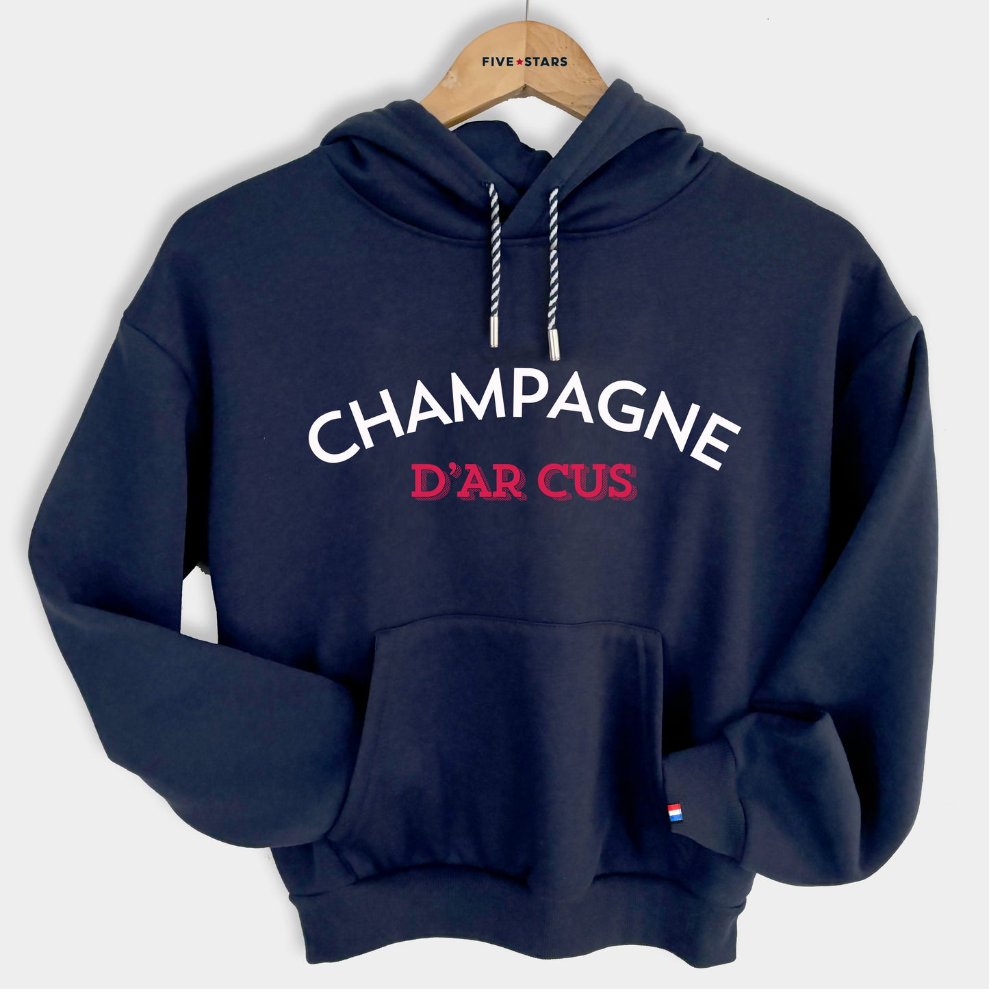 Sweat à capuche personnalisé cheval - Champagne d'Ar Cus