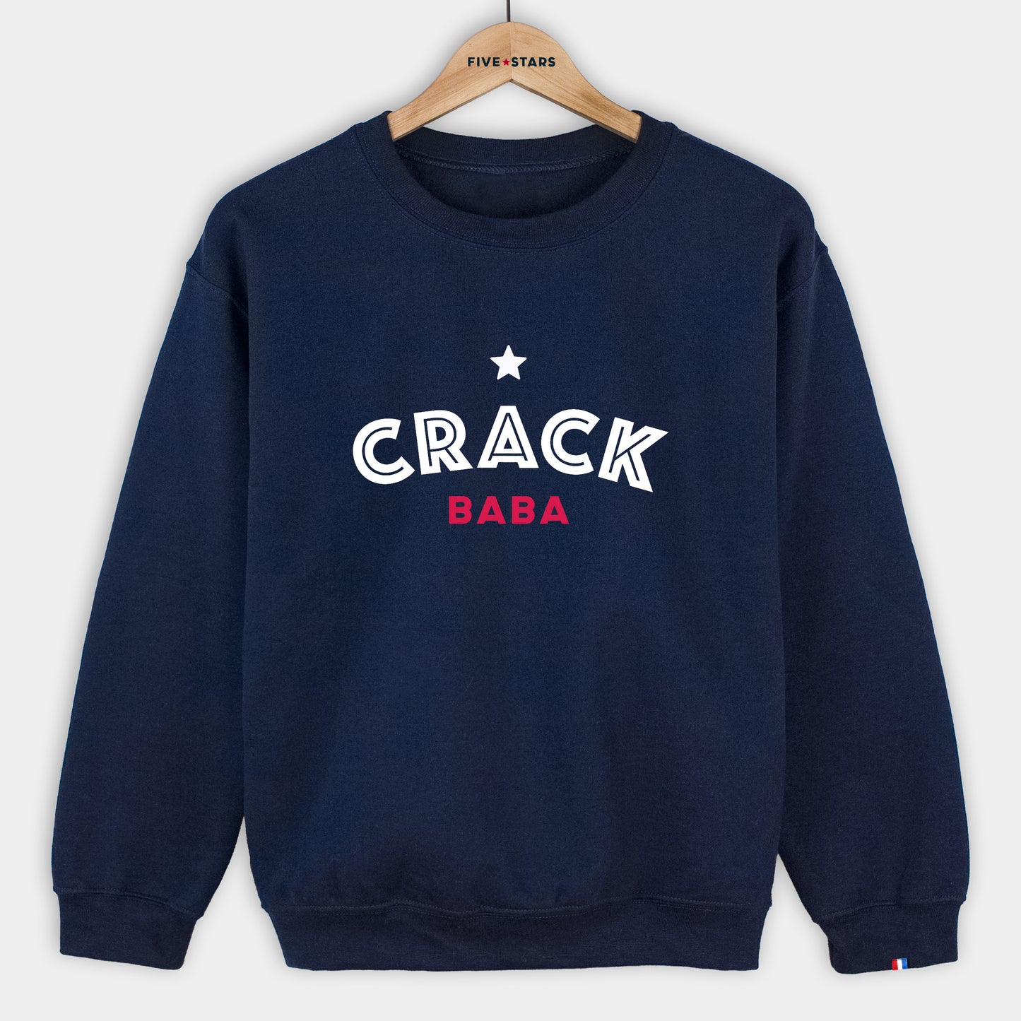 Sweat col rond personnalisé cheval - CRACK